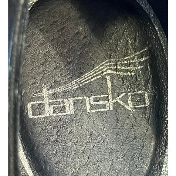 Dansko Women 36 (US 6-6.5) Black Textured Suede Slip On Summer Loafer Shoe - Picture 2 of 9